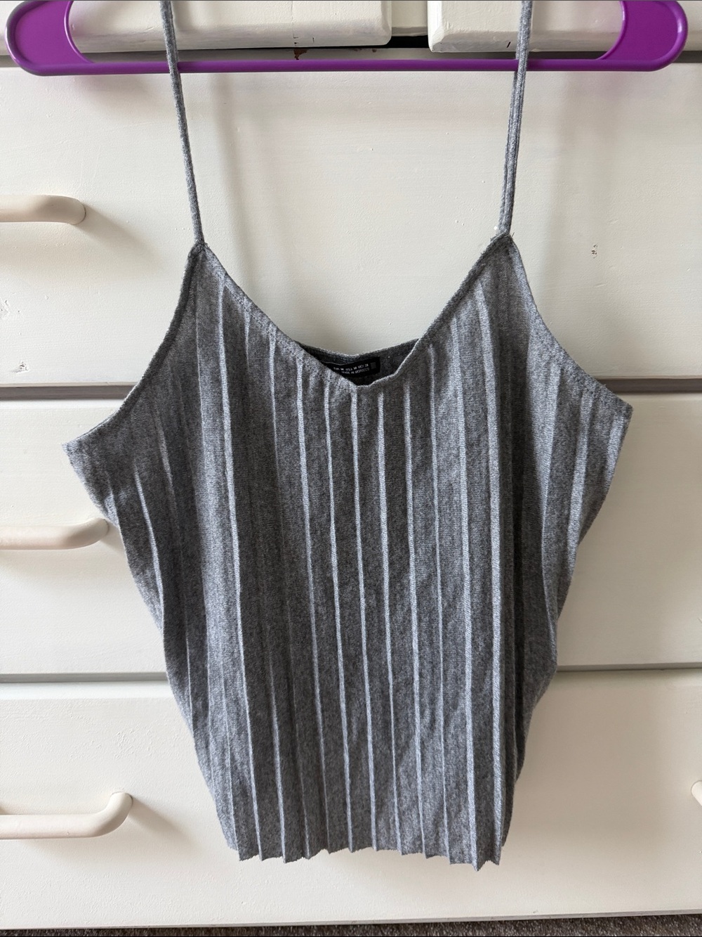 NWOT. Zara Pleated Knit Tank Top